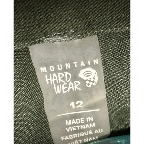 Mountain Hardware Womens Outdoor Redwood Camp Short Size 12 Army Green 5" Inseam - Picture 5 of 6